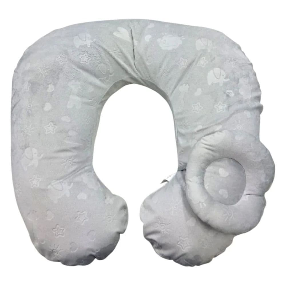 Almohada de Lactancia y Estimulación 5 en 1 Plush Plomo Zoo Maternelle