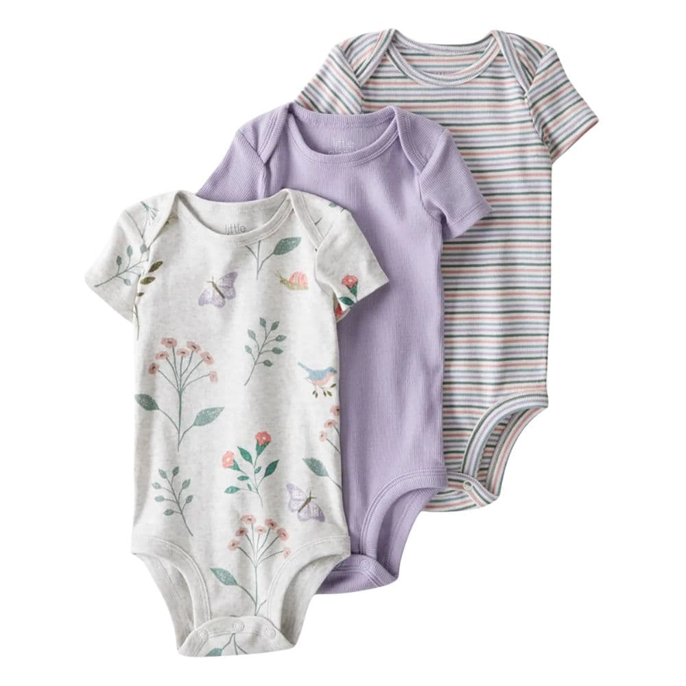 Body Bebé Niña Pack X5 Algodón Carters