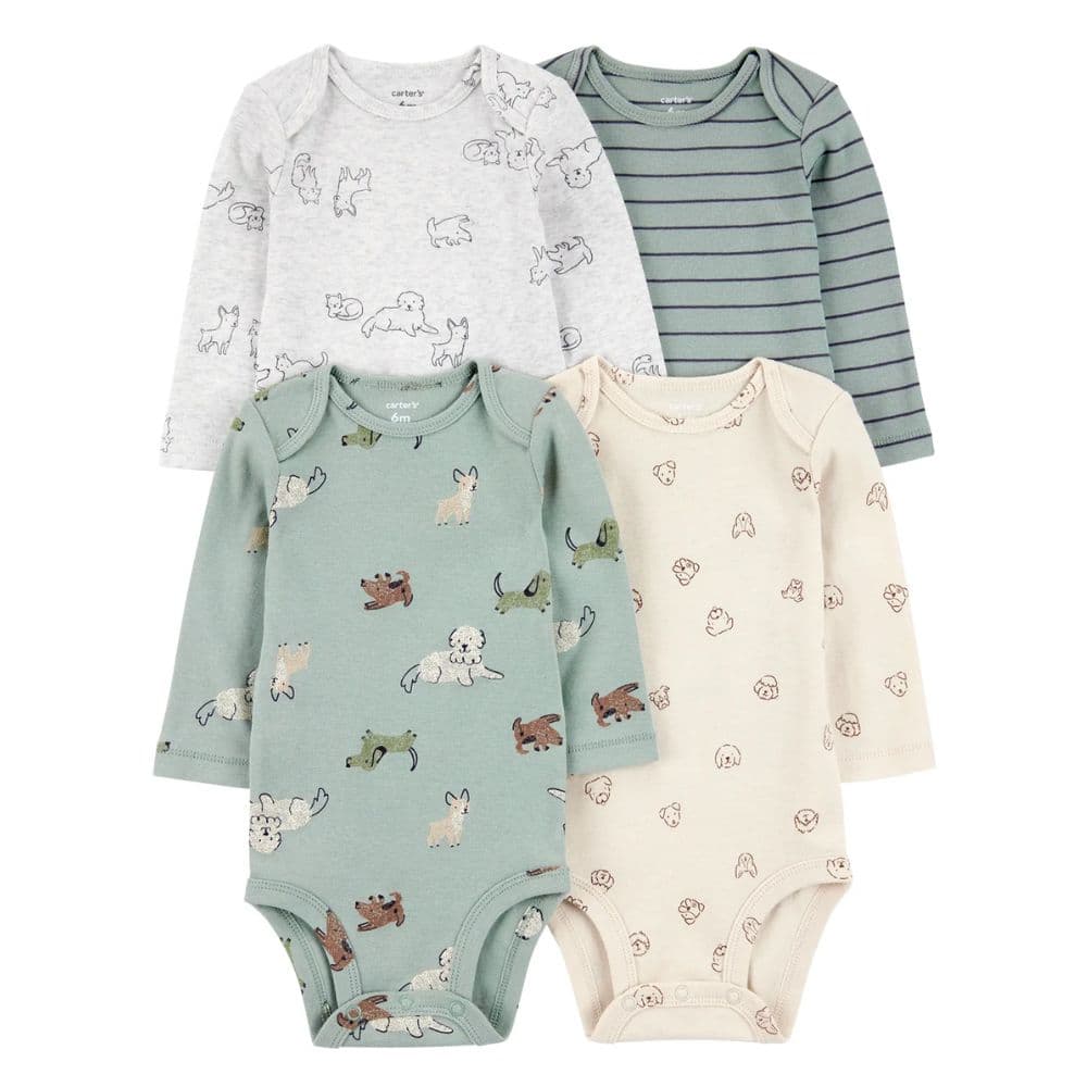 Body Bebé Niño Pack X4 Algodón Carters