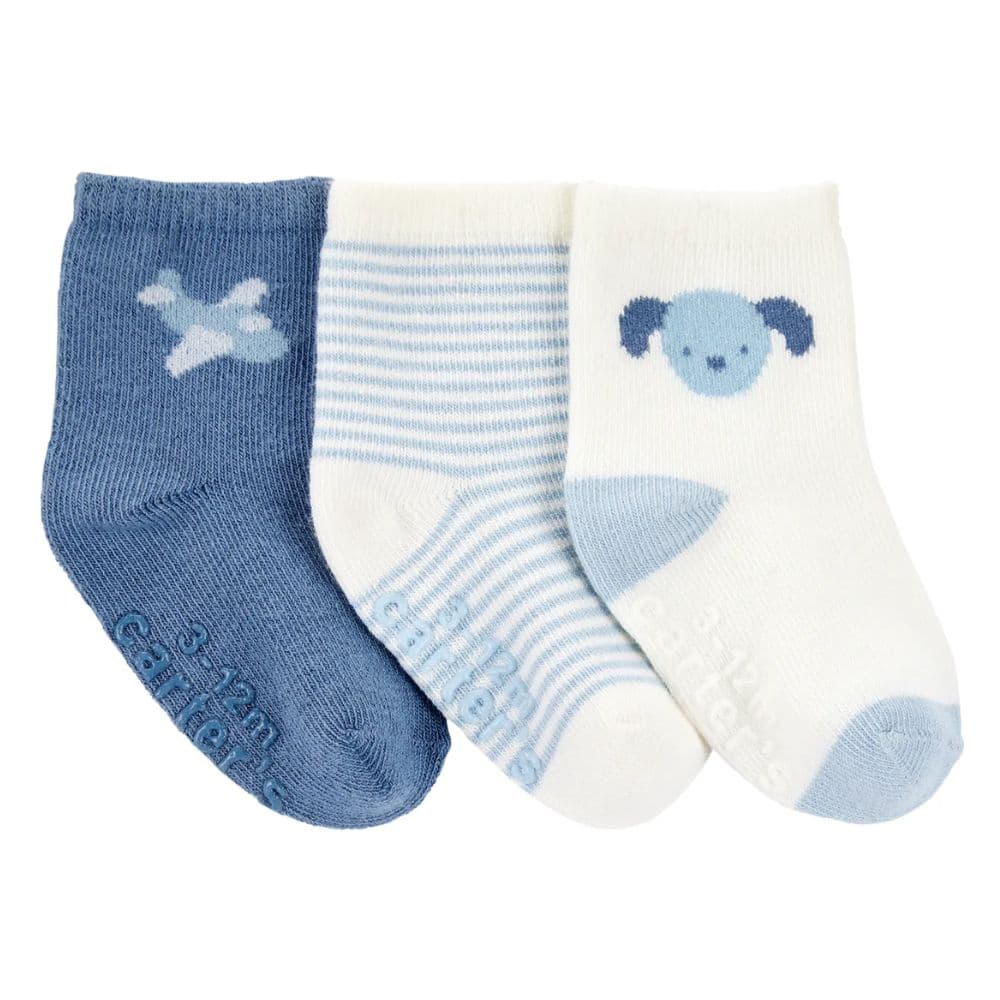 Medias Bebé Niño Pack X3 Algodón Carters