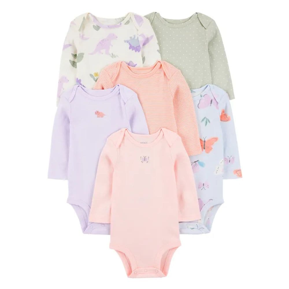 Body Bebé Niña Pack X6 Algodón Carters