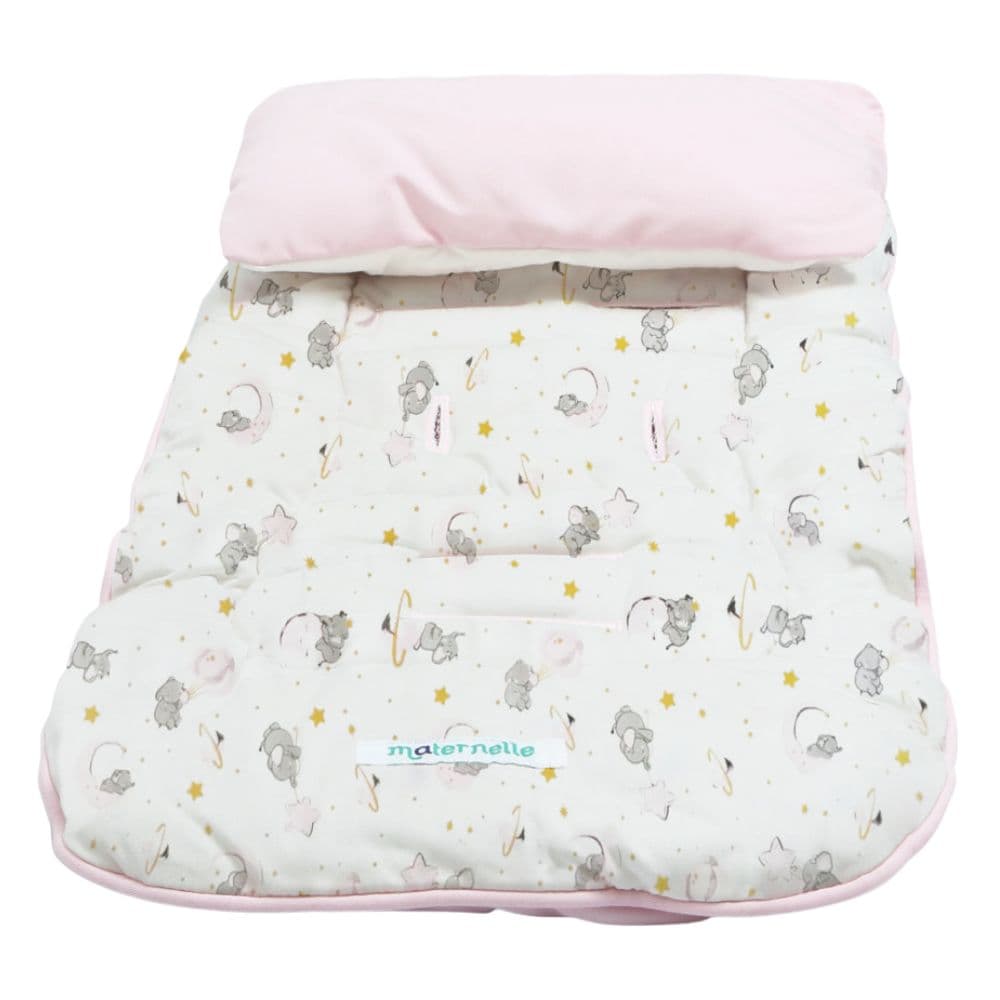 Colchoneta para Coche Rosado Elefante Maternelle