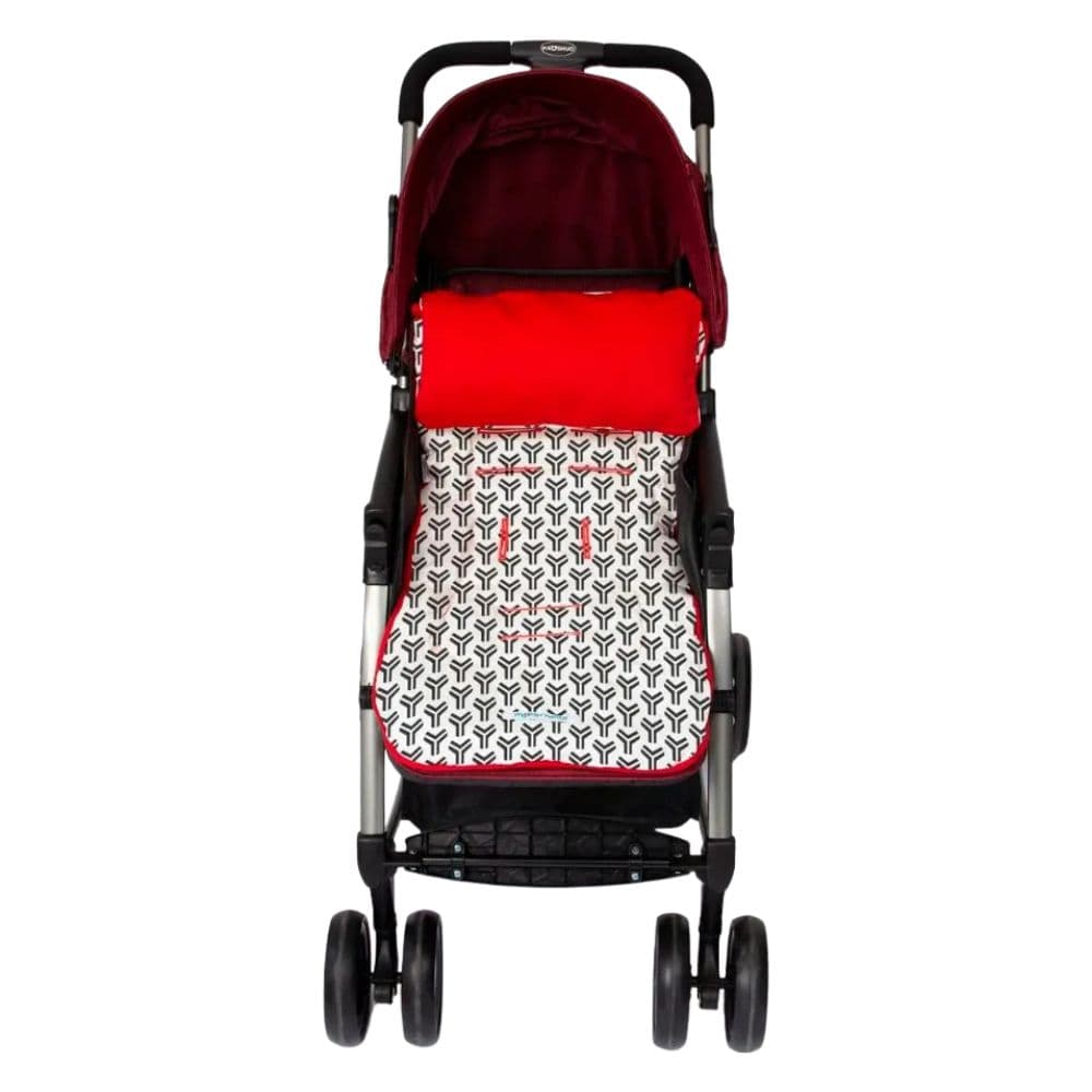 Colchoneta para Coche Rojo Rayas Maternelle