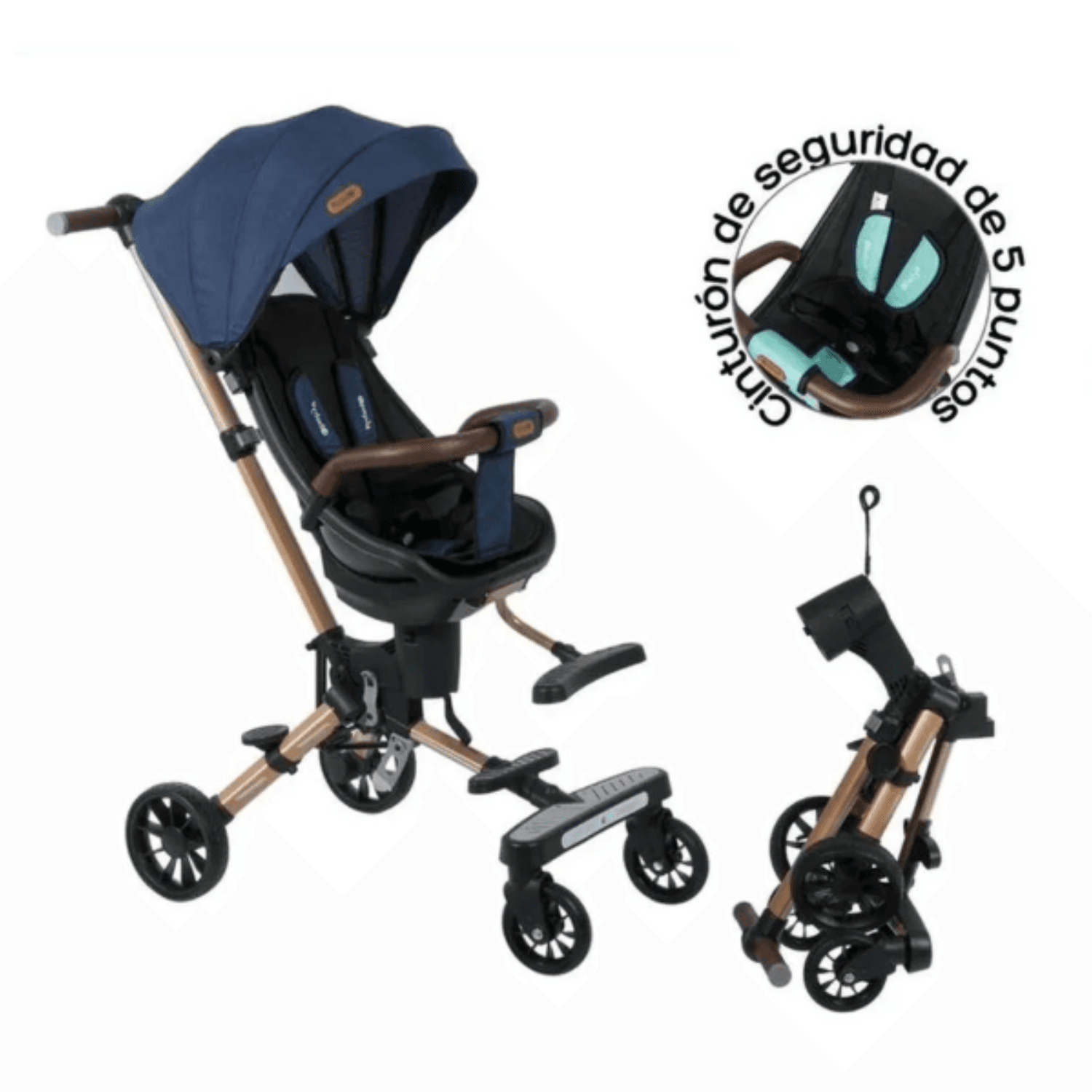 Coche de Paseo Plegable Urban Walk Azul