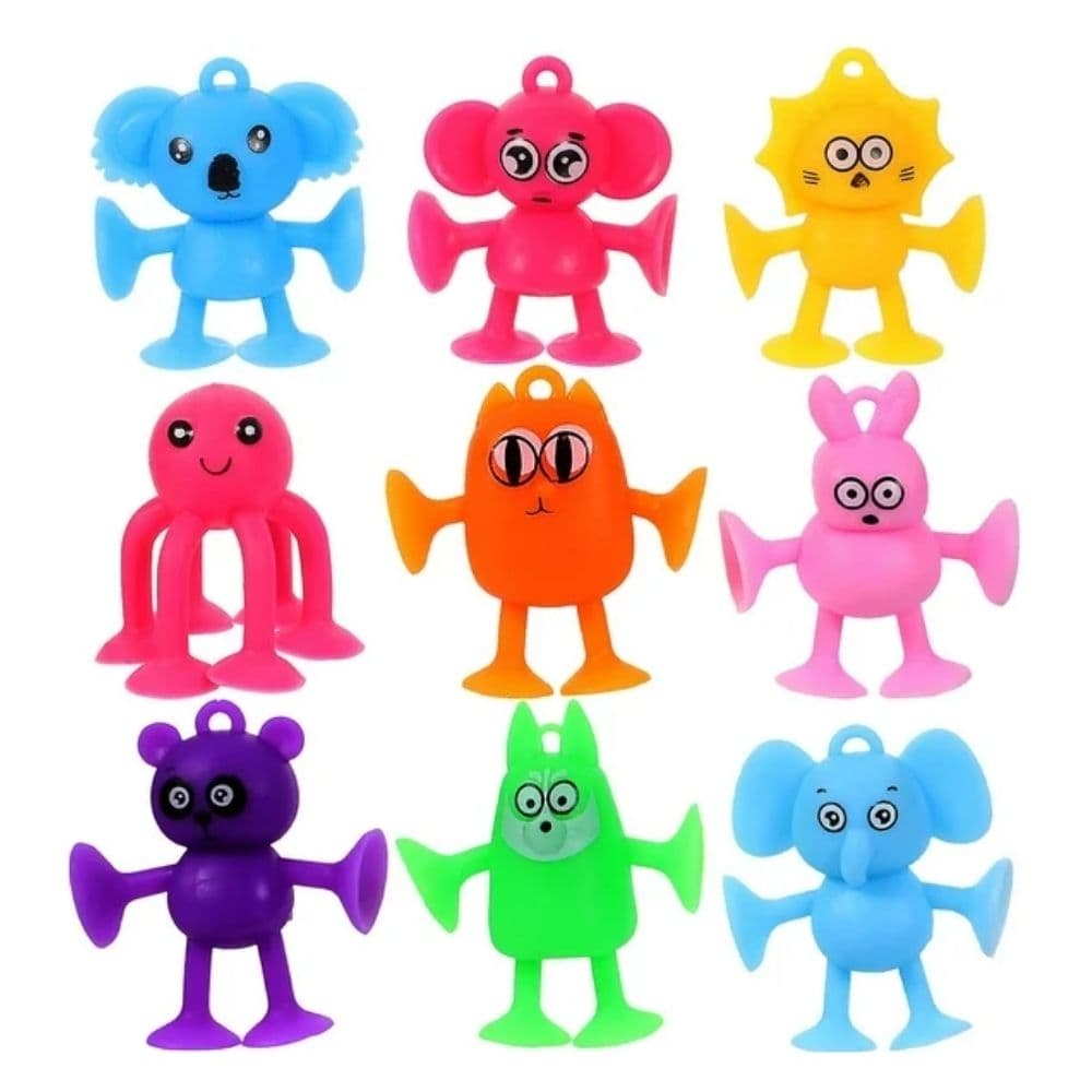 Set de Juguetes Mostritos Con Ventosa 9 pcs