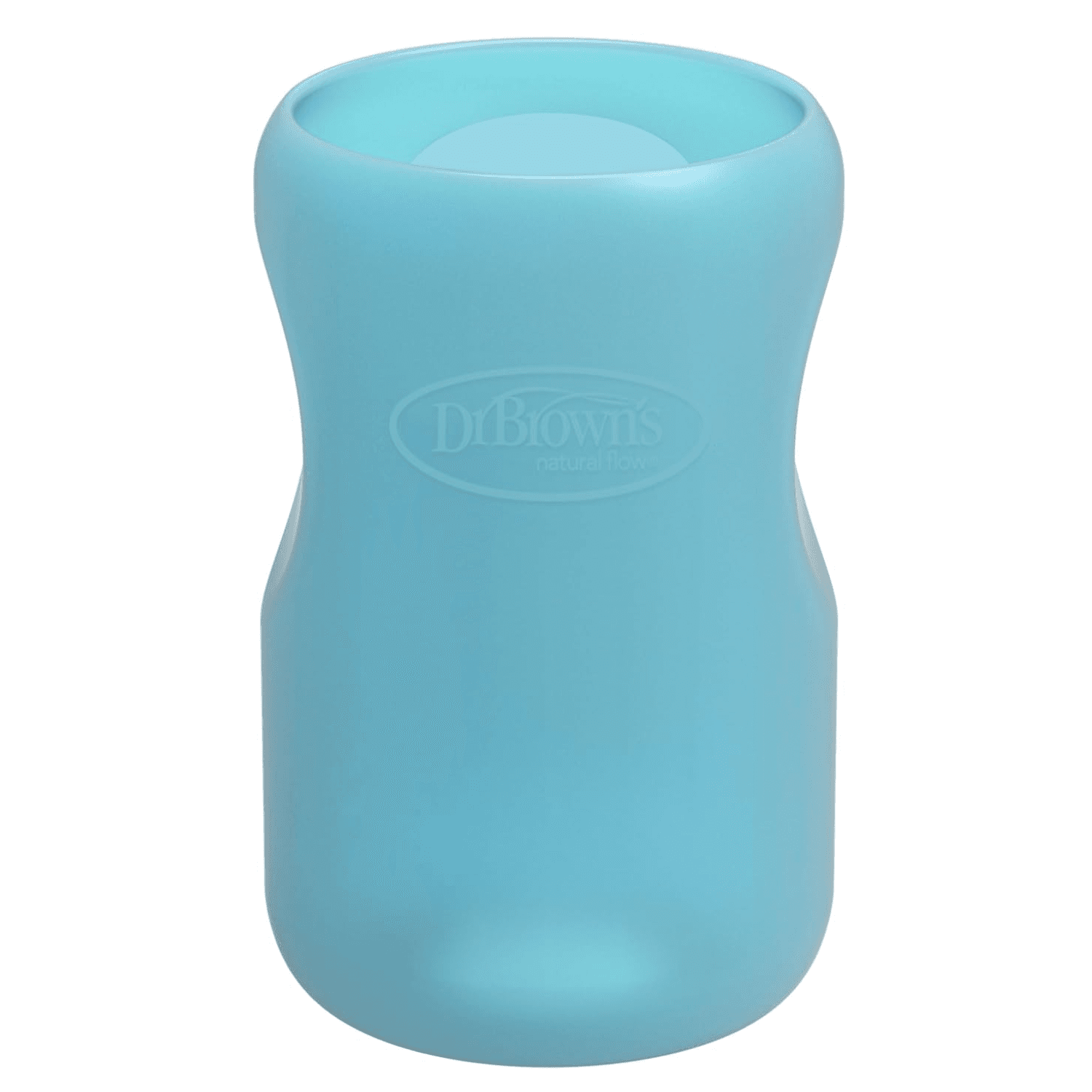 Funda para Biberón de Vidrio Boca Ancha 9oz/270ml Azul - Dr. Brown's