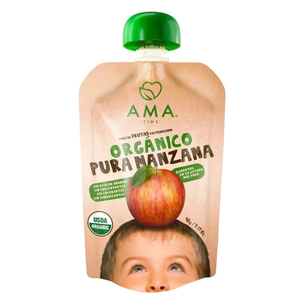 Puré de Manzana Orgánico AMA TIME Doypack 90g