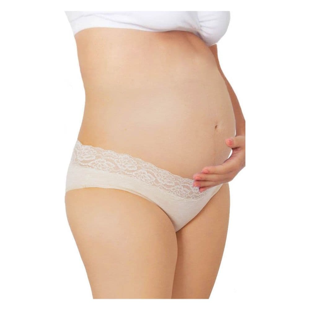 Calzón Maternidad de Algodón Bella Beige Jaspe