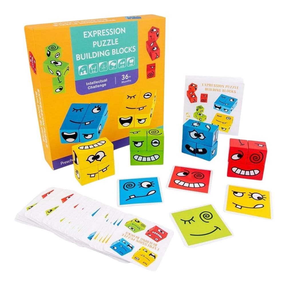 Juego de cubos didácticos de emociones para niños