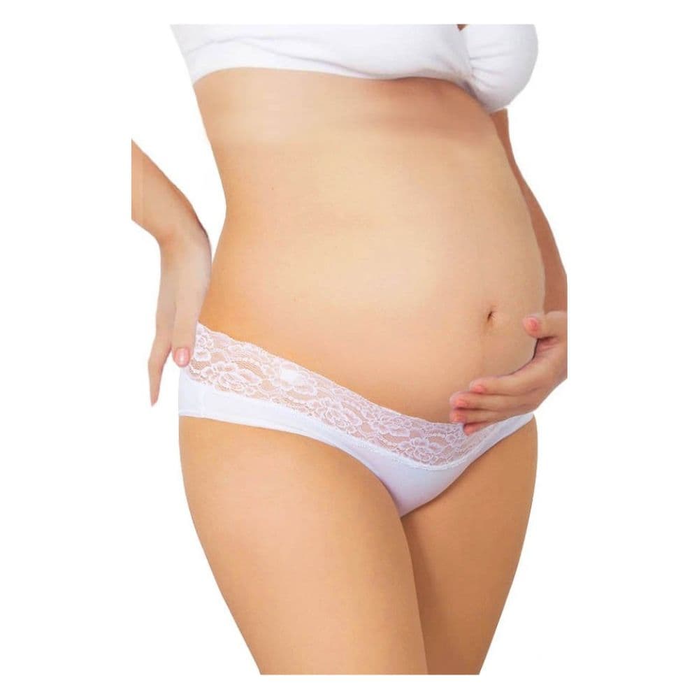Calzón Embarazo Algodón Bella Blanco