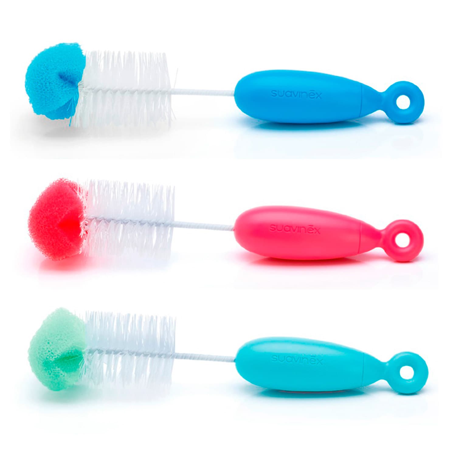 CEPILLO LIMPIA BIBERONES Y TETINAS DUO SUAVINEX (VARIOS COLORES)