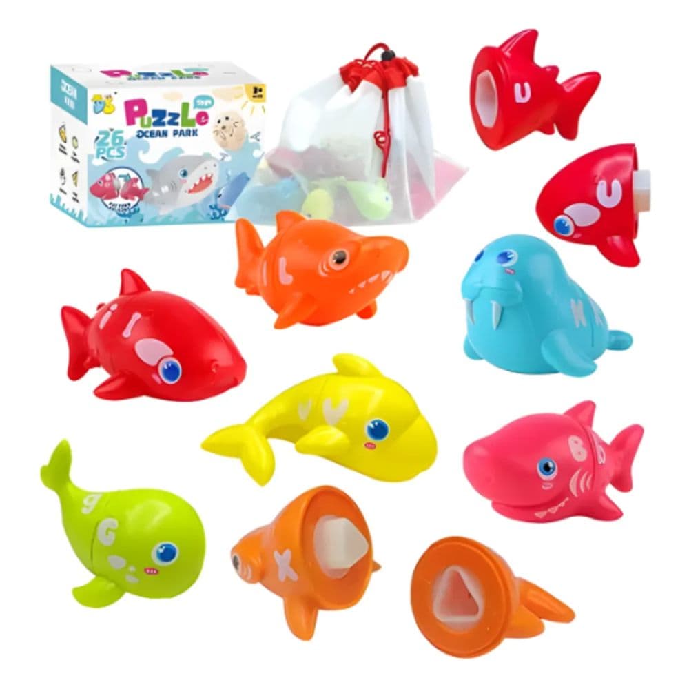 Animales Marinos Montessori De Encaje y Abecedario