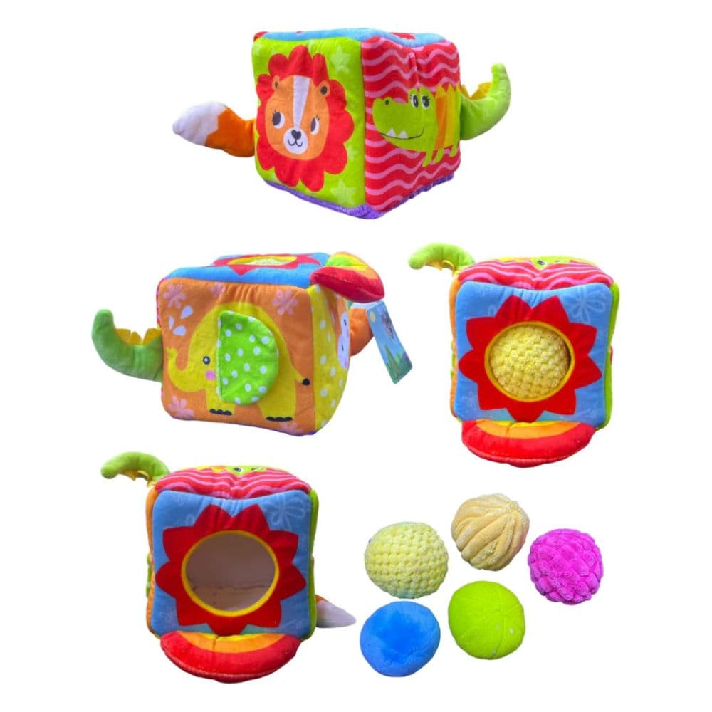 Cubo Sensorial Con Pelotas Zoo Texture
