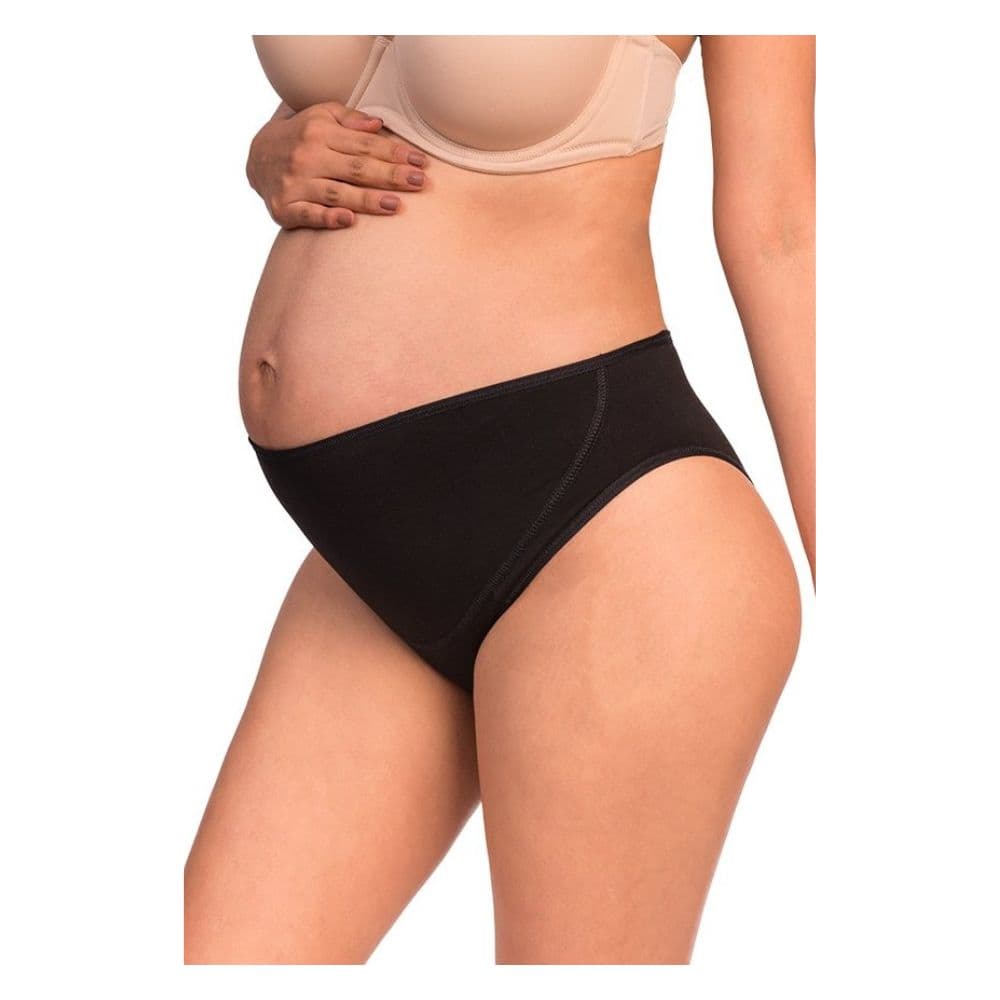 Calzón de Maternidad Algodón Bella Confort Negro