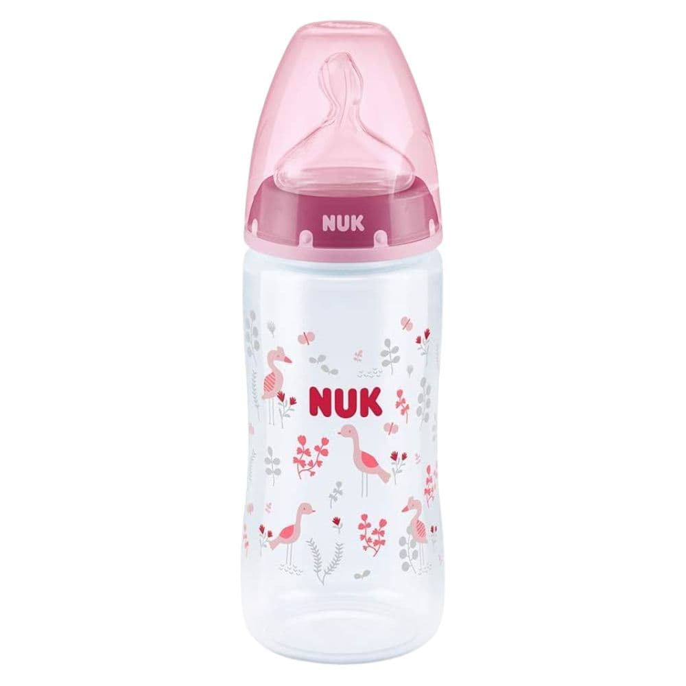 Biberón First Choice+ 300ml 6-18 Meses Niña Rosado Decorado - NUK