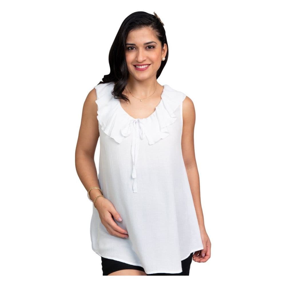 Blusa de Maternidad SM Lucía Blanco