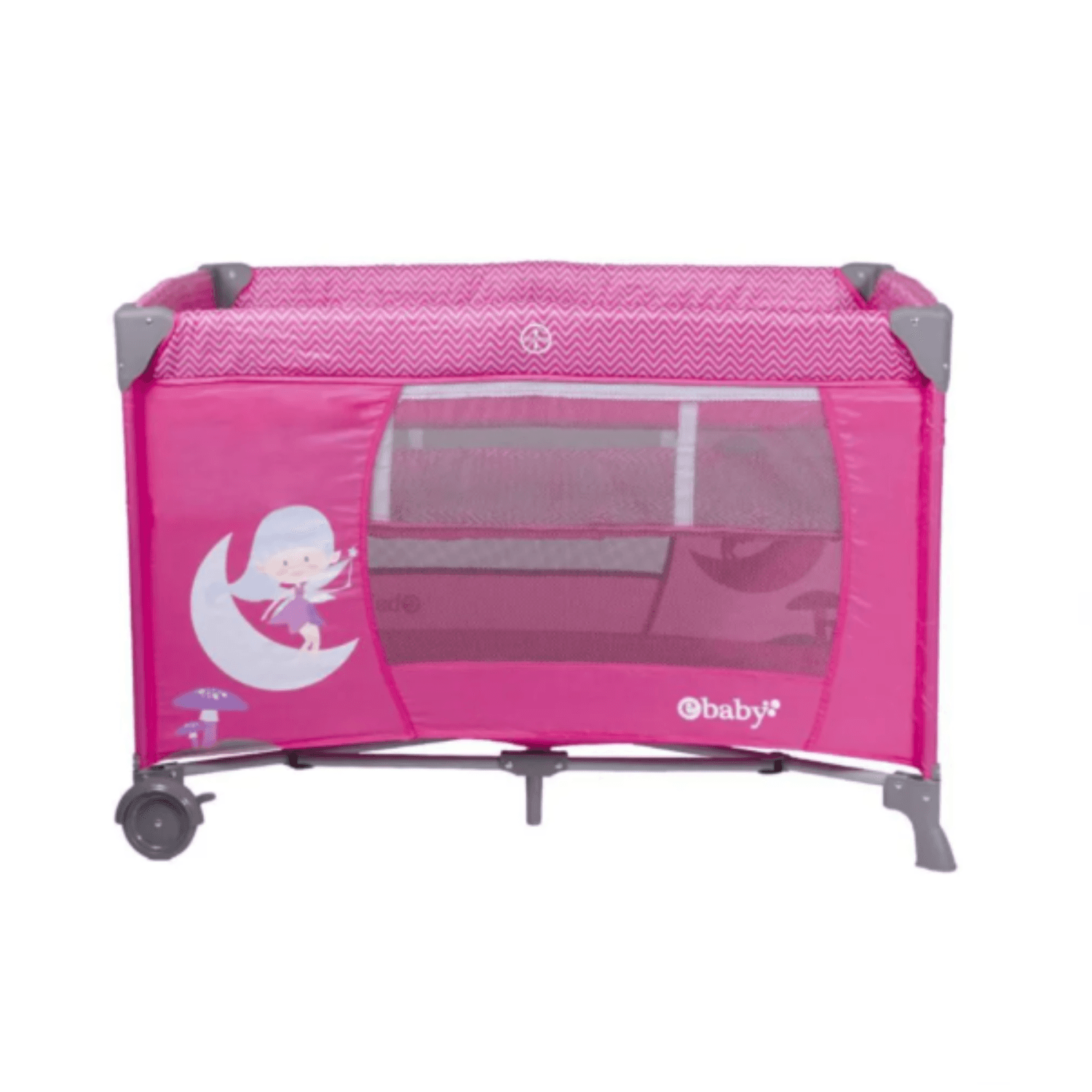 Cuna Corral Para Bebe Ebaby Happy Dream Rosado