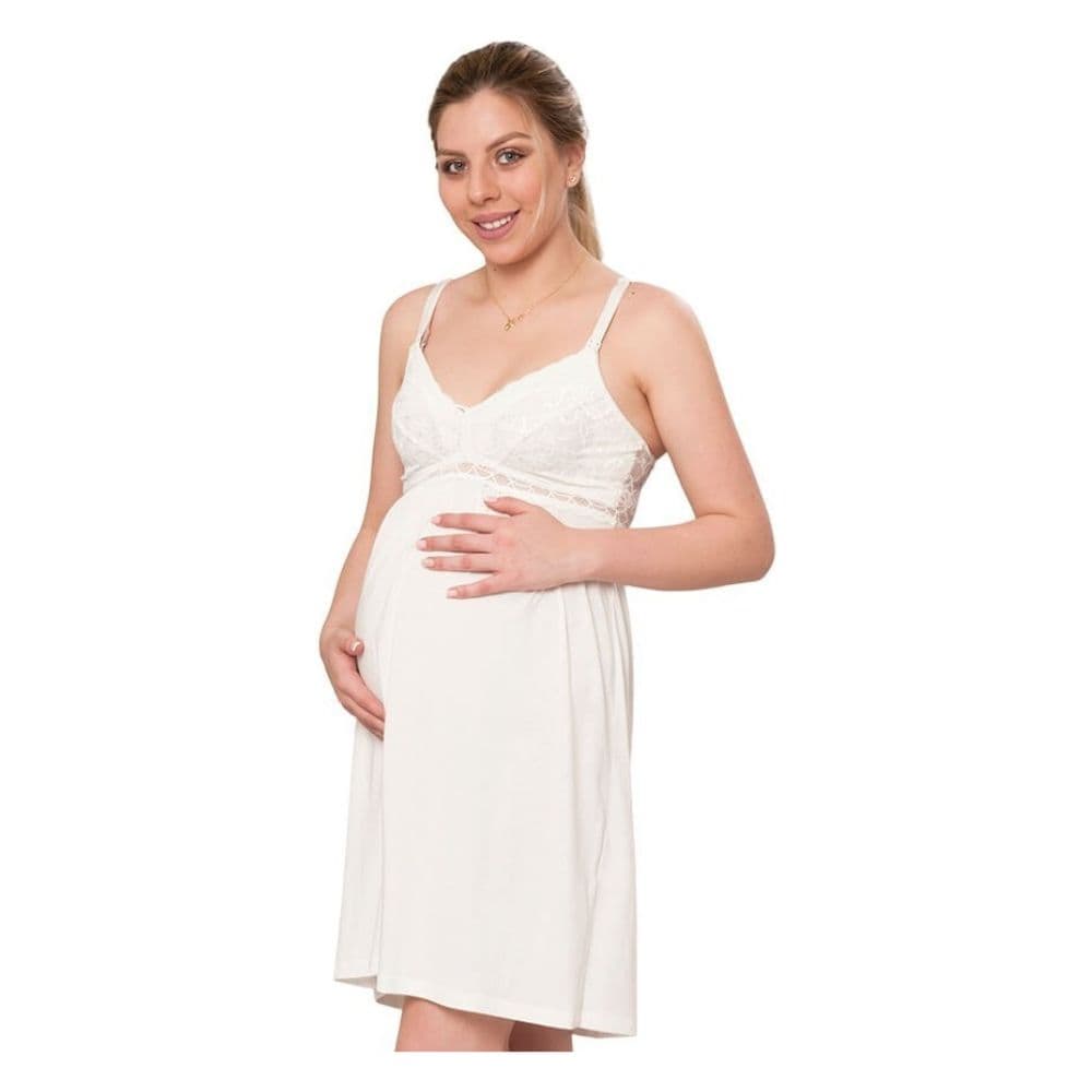 Camisón lactancia algodón pima Alessia Perla