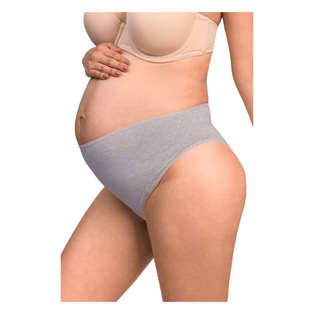 Calzón de Maternidad Algodón Bella Confort Plomo Jaspeado